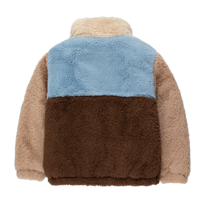 Tiny Cottons Colour Block Polar Sherpa Jacket for kids/children