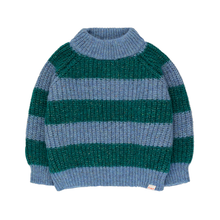 Load image into Gallery viewer, Tiny Cottons Big Stripes Mockneck Sweater