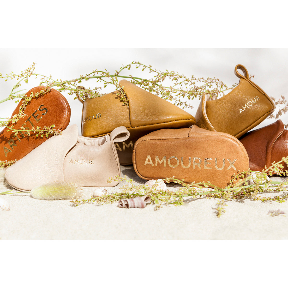 style a baby shoes/slippers with a flexible sole suitable for pre-walking to protect and strengthen the feet from craie studio for newborns, babies and toddlers