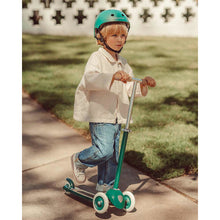 Load image into Gallery viewer, vintage green kids scooter from banwood