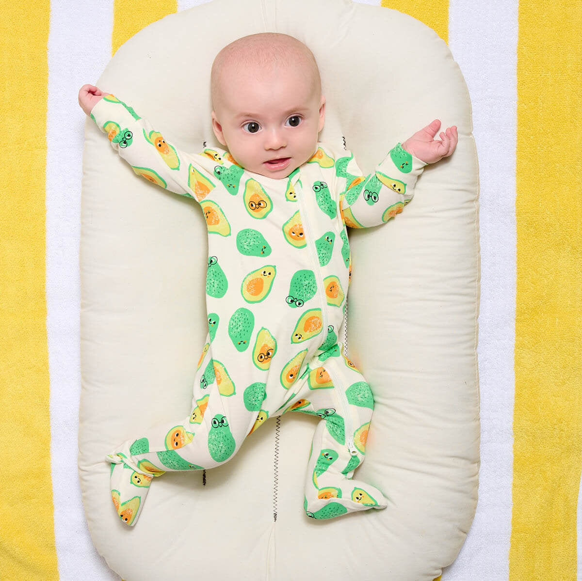 The Bonnie Mob Brighton Zip Front Playsuit for babies