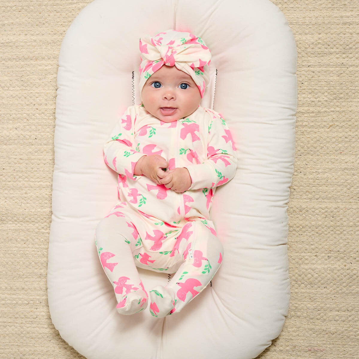 The Bonnie Mob Brighton Zip Front Playsuit for babies