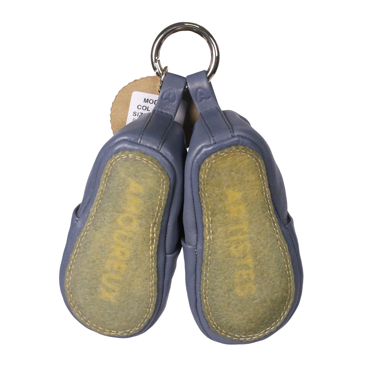 style a baby shoes/slippers in the colour Bleu/blue from craie studio for newborns, babies and toddlers