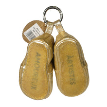 Load image into Gallery viewer, style a baby shoes/slippers in the colour Poudre/gold metallic from craie studio for newborns, babies and toddlers