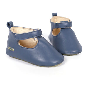 Craie Studio Style B Baby Shoes in Bleu/blue for newborns, babies and toddlers