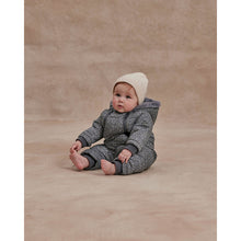 Load image into Gallery viewer, Rylee + Cru Blue Floral Snowsuit for newborns, babies and toddlers