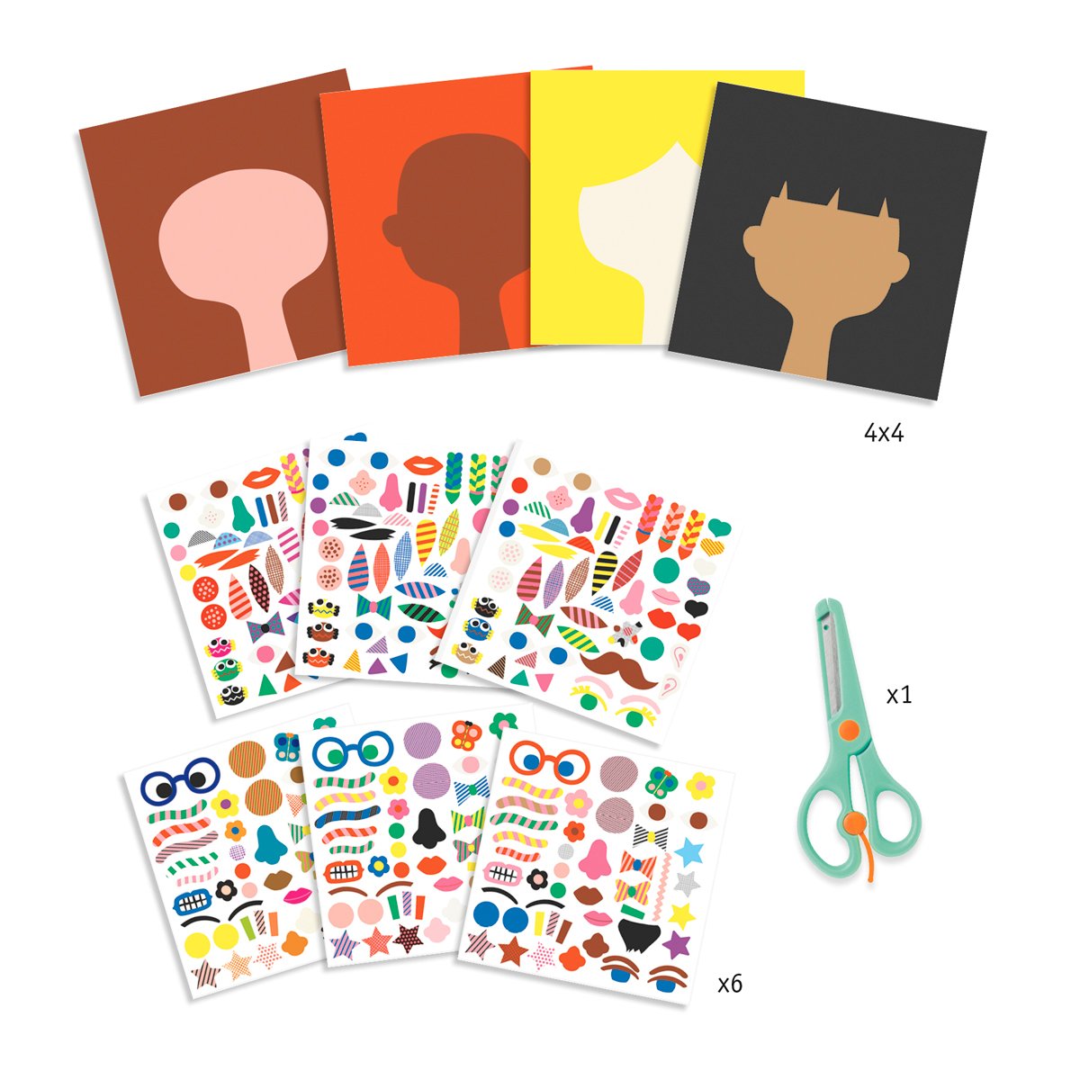 Djeco Create With Stickers - Hairdresser