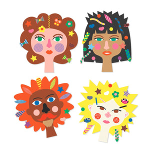 Djeco Create With Stickers - Hairdresser