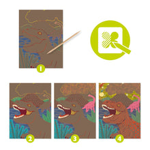 Load image into Gallery viewer, Djeco scratch art foil set for boys and girls for 6 years and above