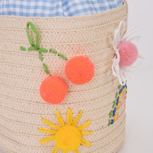 Load image into Gallery viewer, Embroidered Icon Bag with Raffia embroidery from meri meri for kids/children