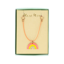 Load image into Gallery viewer, Meri Meri Enamel Rainbow Necklace