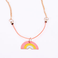 Load image into Gallery viewer, Meri Meri Enamel Rainbow Necklace for kids/children