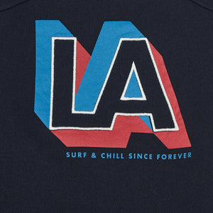 LA surf sweatshirt in black from hundred pieces made in portugal from 100% organic cotton for toddlers, kids/children and teens/teenagers