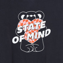 Load image into Gallery viewer, state of mind sweatshirt in black from hundred pieces made in portugal from 100% organic cotton for toddlers, kids/children and teens/teenagers