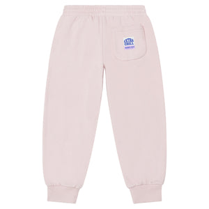 Hundred Pieces Joggers in pale pink with wide legs, close-fitting at ankles and elasticated waist for toddlers, kids/children and teens/teenagers