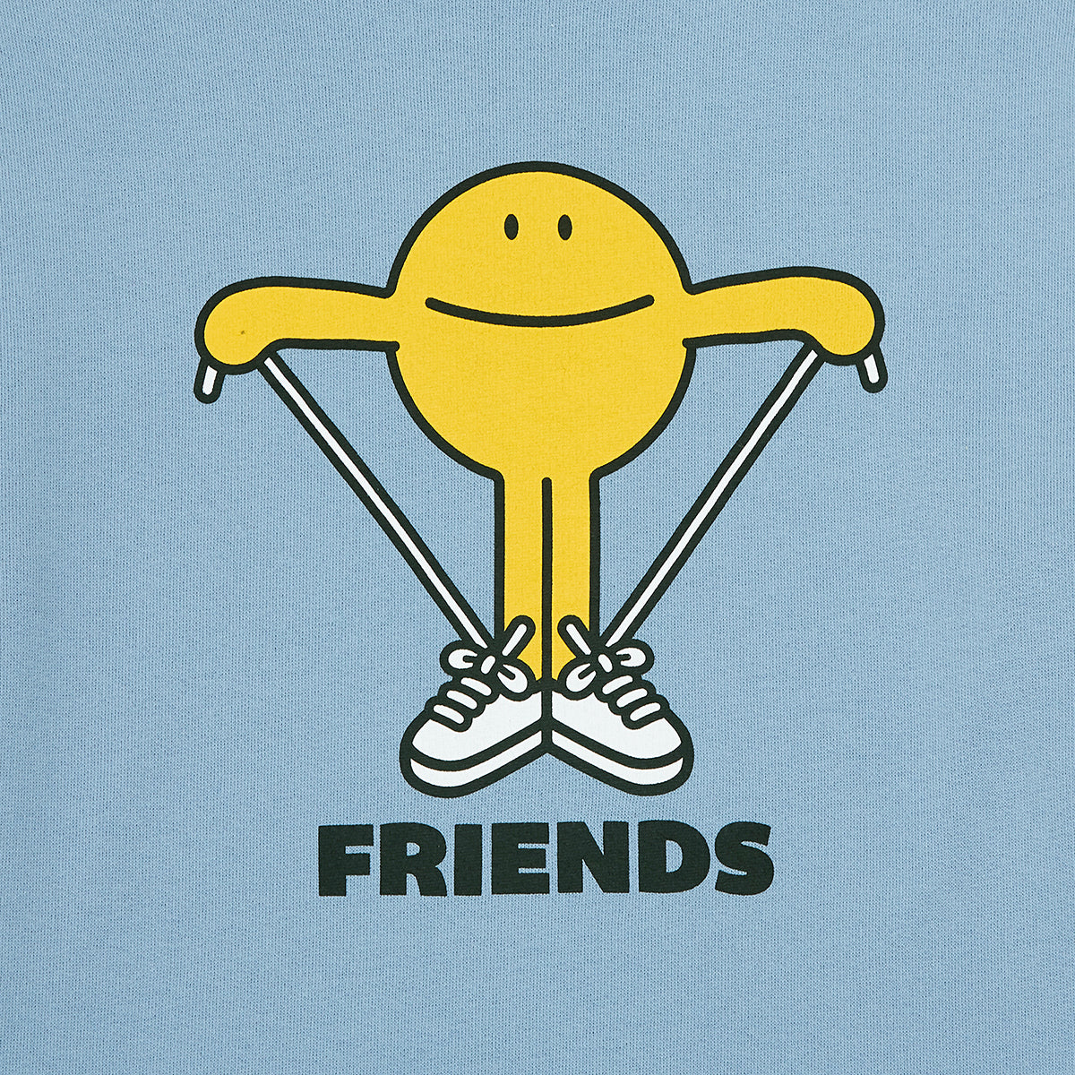 Shobu x Hundred Pieces Friends Sweatshirt in a relaxed fit with a crew neck, long sleeves, low armholes, print on front and ribbed edges from hundred pieces for toddlers, kids/children and teens/teenagers