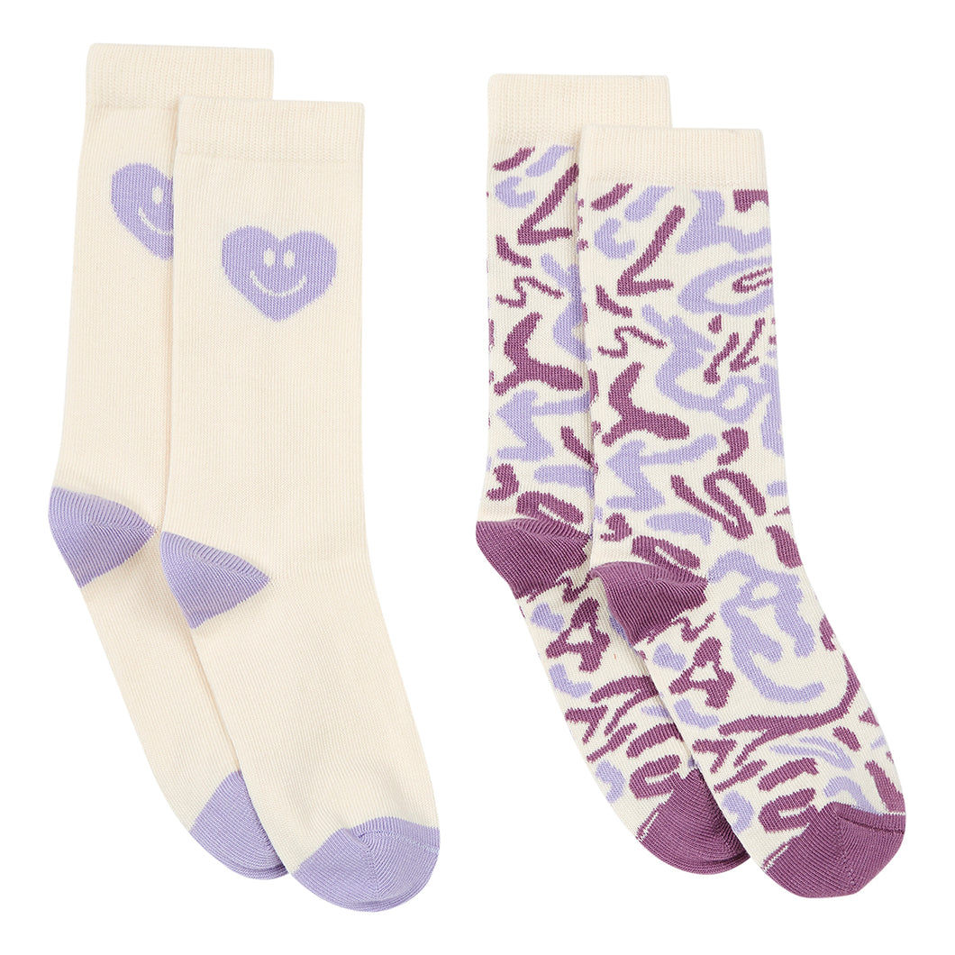 Hundred Pieces 2 Pairs of Socks - Cur & Marble