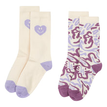 Load image into Gallery viewer, Hundred Pieces 2 Pairs of Socks - Cur &amp; Marble for kids/children and teens/teenagers