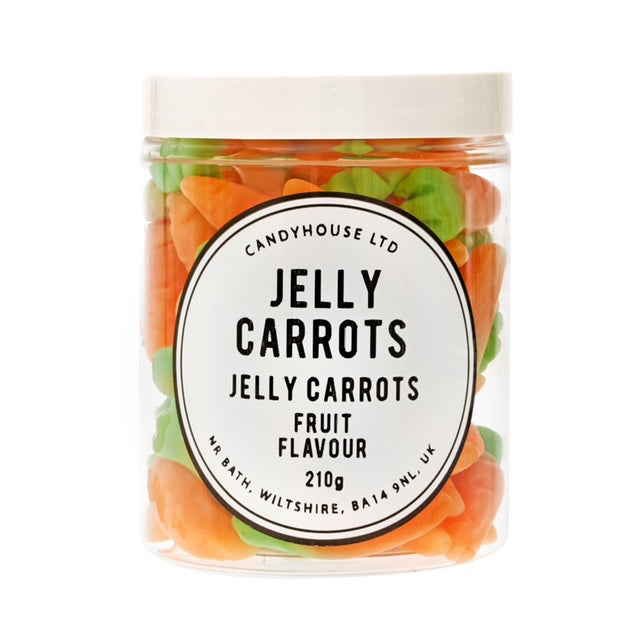 Candyhouse fruit flavour Jelly Carrots in Jam Jar