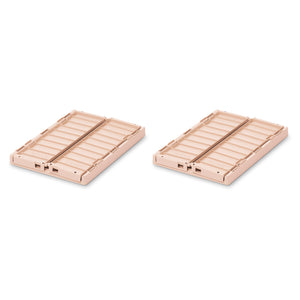 Liewood Weston Storage Box 2 Pack - Small in colour rose