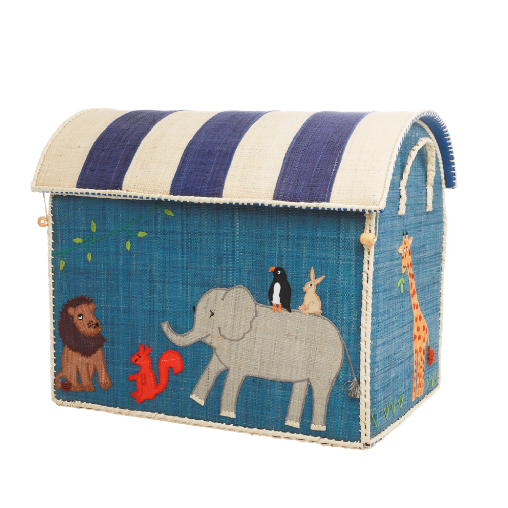 RICE Toy Basket Animal Theme
