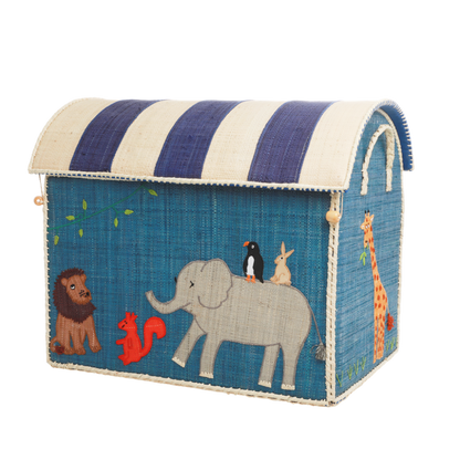 RICE Toy Basket Animal Theme