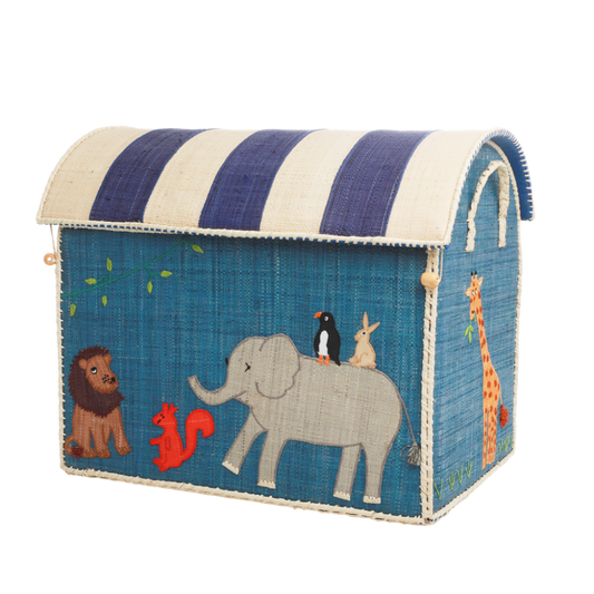 RICE Toy Basket Animal Theme