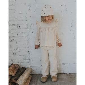Comfortable lurex blouse in the colour CREAM from búho for kids/children