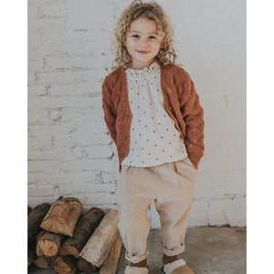 romance corduroy trousers in a loose cut from búho for kids/children