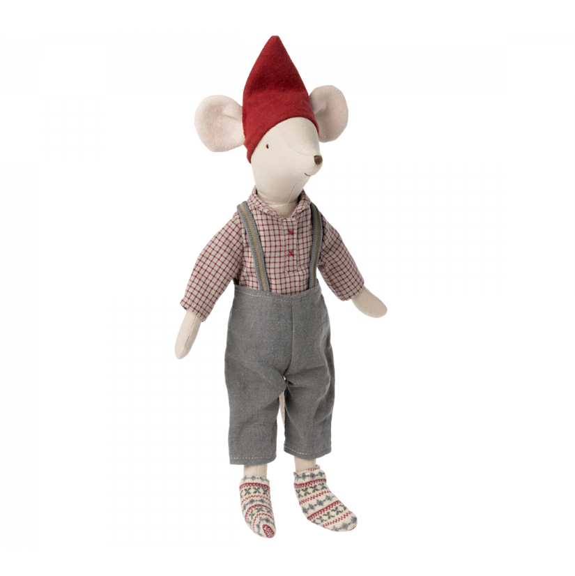 Maileg Christmas Mouse - Medium Boy