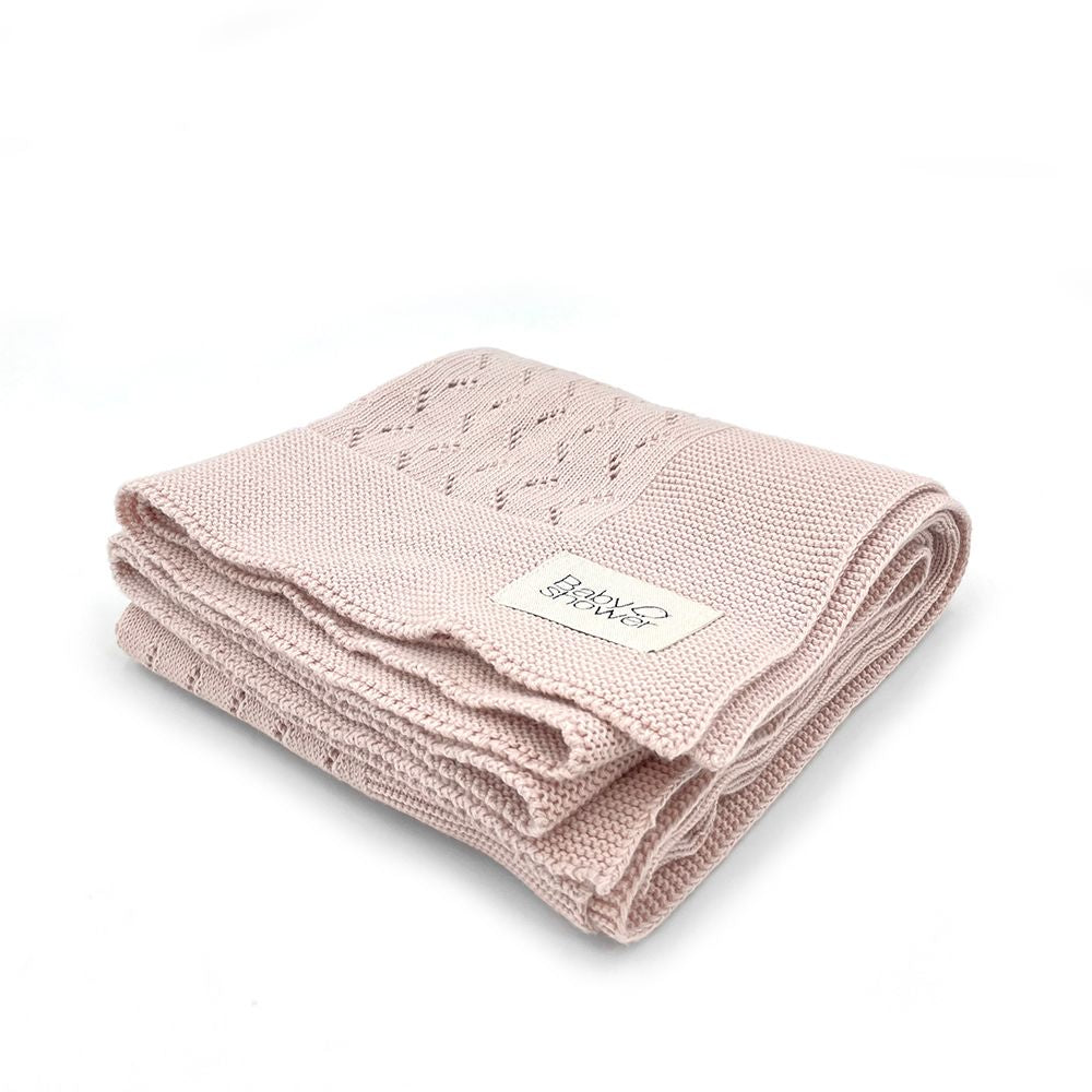 Baby Shower Tricot Knit Blanket