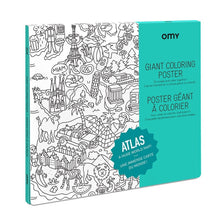 Load image into Gallery viewer, Omy Atlas Giant Colouring Poster