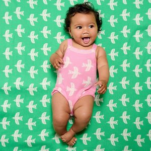 The Bonnie Mob Palace Bird Romper for babies