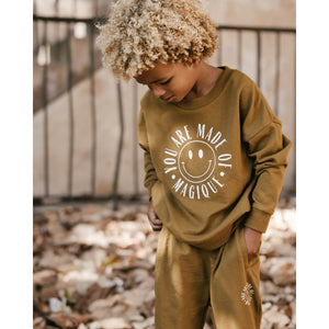 Made of Magique Sweatshirt with front print from rylee + cru for toddlers and kids