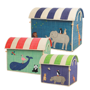 RICE Toy Basket Animal Theme
