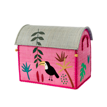 Load image into Gallery viewer, RICE Toy Basket Jungle Pink Theme