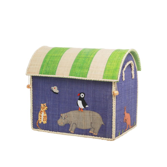 RICE Toy Basket Animal Theme