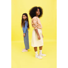 Load image into Gallery viewer, small v-10 chromefree multico white blue shoes with velcro in the colour MULTICO-EXTRA-WHITE_STEEL from Veja for kids
