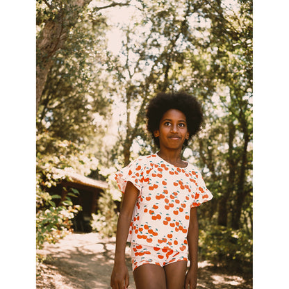 Tiny Cottons Cherries Frill Tee ss23