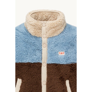 Tiny Cottons Colour Block Polar Sherpa Jacket for boys/girls