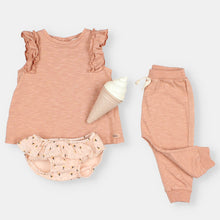Load image into Gallery viewer, Búho Baby Ruffle T-Shirt in Attic Rose