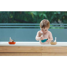 Load image into Gallery viewer, Plan Toys Sailing Boat With Polar Bear for boys/girls