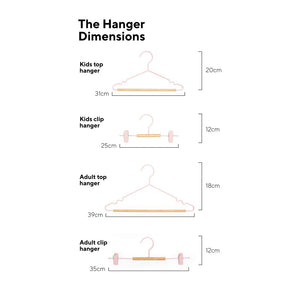 Mustard Made Adult Clip Hanger in Blush