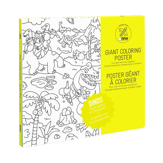Omy Giant Colouring Poster Dinos