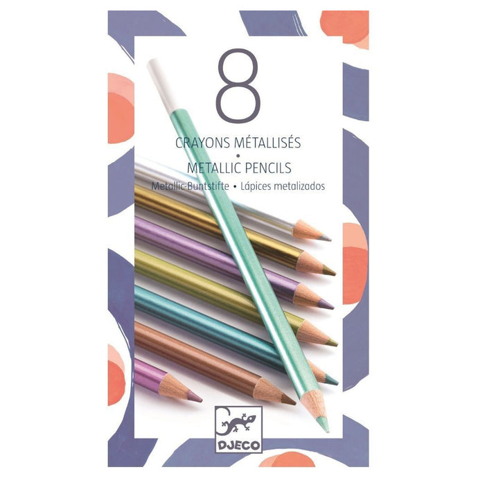 Djeco 8 Metallic Pencils