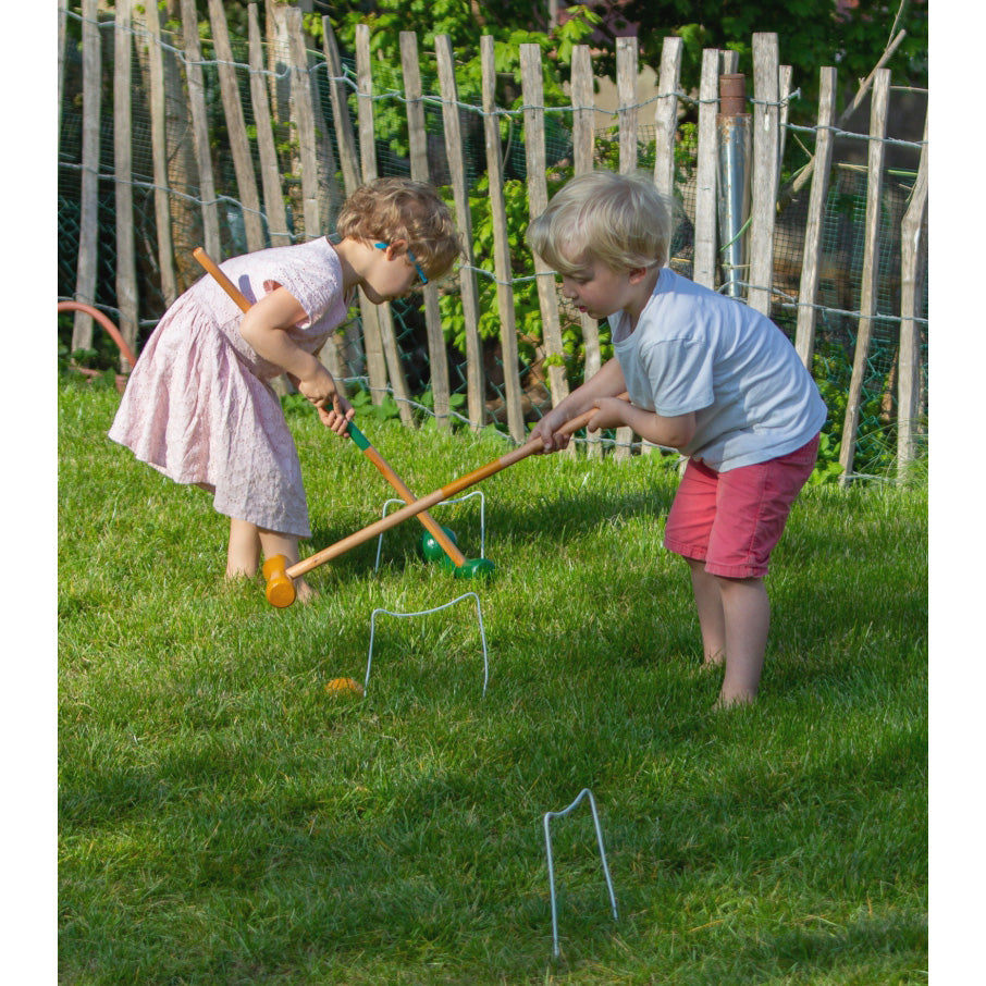 kids wooden croquet game from Egmont Toys