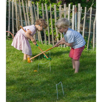 kids wooden croquet game from Egmont Toys