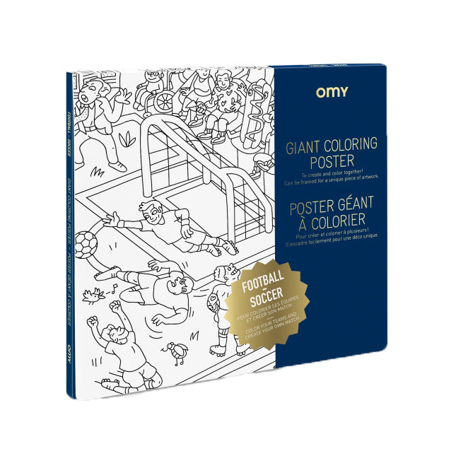 Omy Giant Colouring Poster - Football