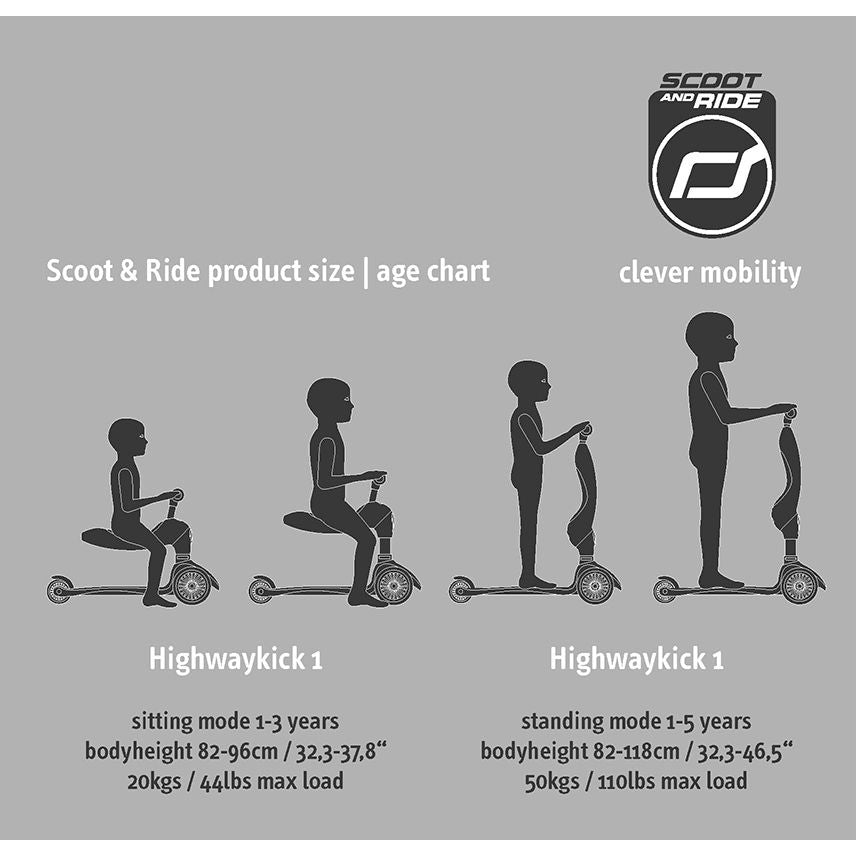 Scoot and Ride 2 in 1 Balance Bike / Scooter - Highwaykick 1