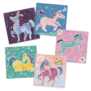 Djeco Stencils - Horses FOR KIDS/CHILDREN